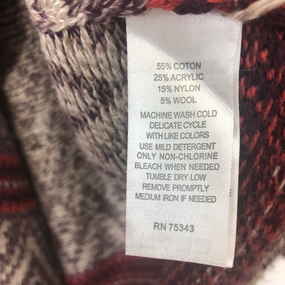 Ruby Moon – Long Sleeve Open Patterned Cardigan With Cascading Front – XL - Picture 11 of 13